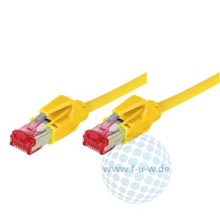 Tecline Category 6A Ethernet Kabel (0,3 m) gelb von Tecline
