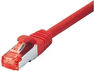 Tecline Fröhlich + Walter - Patch-Kabel - RJ-45 (M) - RJ-45 (M) - 20 m - SSTP-Kabel - CAT 6 - halogenfrei - Rot (71520R) von Tecline