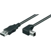 Wentronic Goobay USB 2.0 Hi-Speed Kabel, Schwarz, 1 m - USB 2.0-Stecker (Typ A) > USB 2.0-Stecker (Typ B) (93017) von Tecline