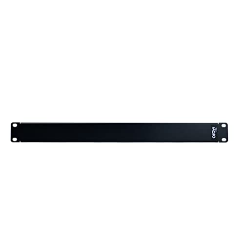 Tecmojo 1U Blindplatte, Rack-Montageplatte für 48,3 cm (19 Zoll) Server-Rack, Netzwerk-Rack, Gehäuse und Schränke, solide, schwarz von Tecmojo