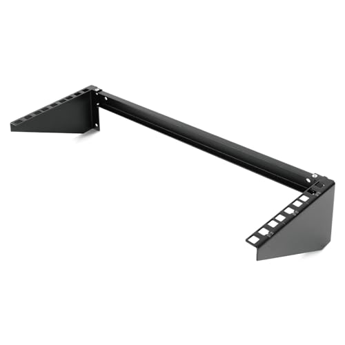 Tecmojo 3U Vertikale Wandhalterung, faltbare Patchfeld-Halterung für 48,3 cm (19 Zoll) Switch/IT/Datengeräte, Server-Rack mit offenem Rahmen mit 20 kg Kapazität, vertikale/horizontale Montage von Tecmojo
