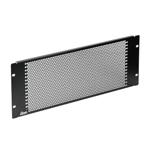 Tecmojo 4U Blindplatte, Rack-Montageplatte für 48,3 cm (19 Zoll) Server-Rack, Netzwerk-Rack, Gehäuse und Schränke, belüftet, Schwarz von Tecmojo