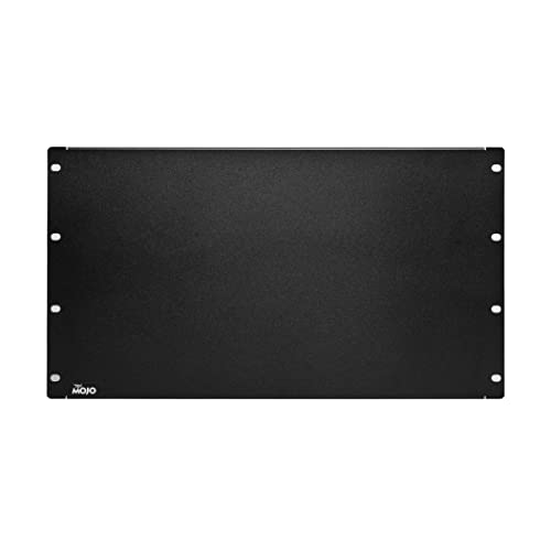 Tecmojo 6U Blindplatte, Rack-Montageplatte für 48,3 cm (19 Zoll) Server-Rack, Netzwerk-Rack, Gehäuse und Schränke, solide, schwarz von Tecmojo
