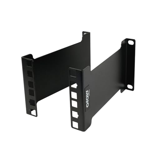 Tecmojo 2U Server-Rack-Tiefenverlängerung, 15,24 cm, schwarzer Stahl, Rackmontage, kompatibel mit Server-, Netzwerk-, Telekommunikations- und AV-Geräten von Tecmojo
