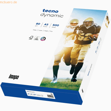 5 x Tecno Multifunktionspapier Tecno Dynamic A3 80g/qm weiß VE=500 Bla 5 x Tecno Multifunktionspapier Tecno Dynamic A3 80g/qm weiß VE=500 Bla von Tecno