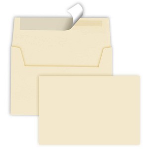 tecno Briefumschläge colors DIN C6 ohne Fenster hellchamois haftklebend 25 St. von Tecno
