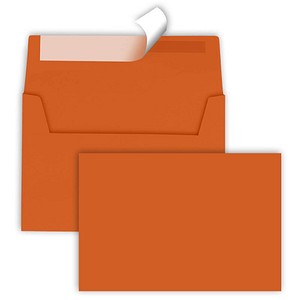 tecno Briefumschläge colors DIN C6 ohne Fenster intensivorange haftklebend 25 St. von Tecno