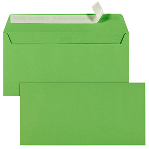 tecno Briefumschläge colors DIN lang+ ohne Fenster intensivgrün haftklebend 25 St. von Tecno