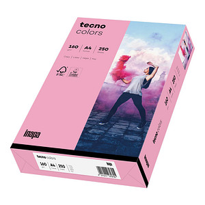 tecno Kopierpapier colors rosa DIN A4 160 g/qm 250 Blatt von Tecno