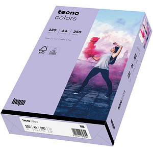 tecno Kopierpapier colors violett DIN A4 120 g/qm 250 Blatt von Tecno