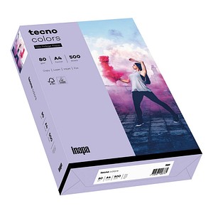 tecno Kopierpapier colors violett DIN A4 80 g/qm 500 Blatt von Tecno