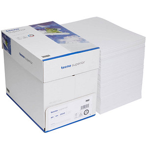 tecno Kopierpapier superior DIN A4 80 g/qm 2.500 Blatt Maxi-Box tecno Kopierpapier superior DIN A4 80 g/qm 2.500 Blatt Maxi-Box von Tecno