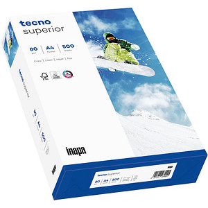 tecno Kopierpapier superior DIN A4 80 g/qm 500 Blatt von Tecno