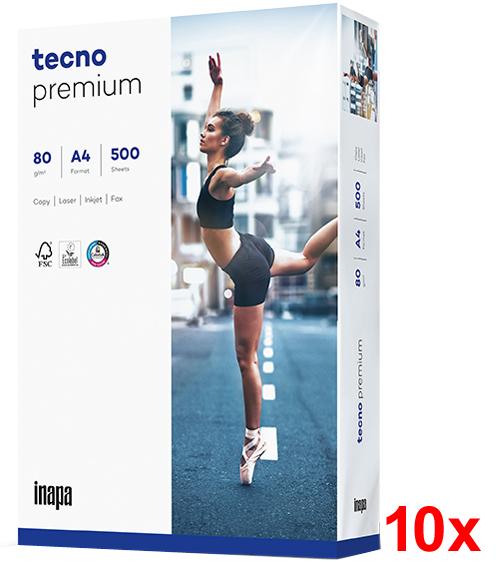 tecno Multifunktionspapier premium, A4, 80 g/qm, weiß von Tecno