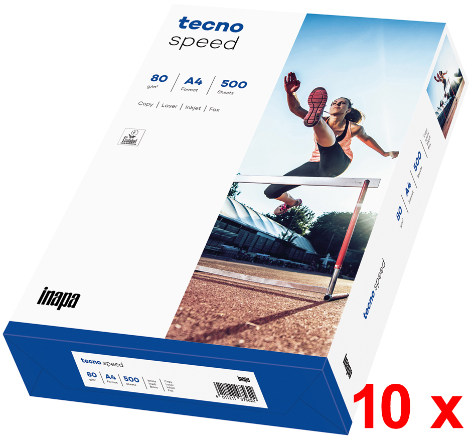 tecno Multifunktionspapier speed, A4, 80 g/qm, weiß von Tecno