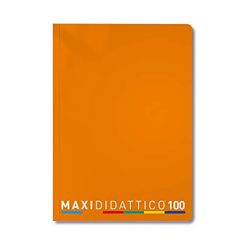 Tecnoteam 608_5 MDS Maxi Didactic Notizbuch, 5 mm, 5 orange Notizbücher, 5er Pack von Tecnoteam