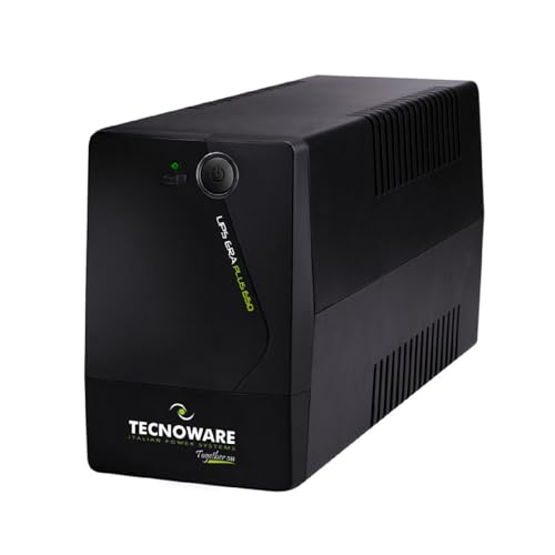 Tecnoware Power Systems - Unterbrechungsfreie Stromversorgung | 650 VA Schutz vor Stromausfällen | AVR Plus-Technologie | 10 Min Autonomie für PC, 30 Min für Modem | Geräuschlos, 650VA Tecnoware Power Systems - Unterbrechungsfreie Stromversorgung | 650 VA Schutz vor Stromausfällen | AVR Plus-Technologie | 10 Min Autonomie für PC, 30 Min für Modem | Geräuschlos, 650VA von Tecnoware Power Systems