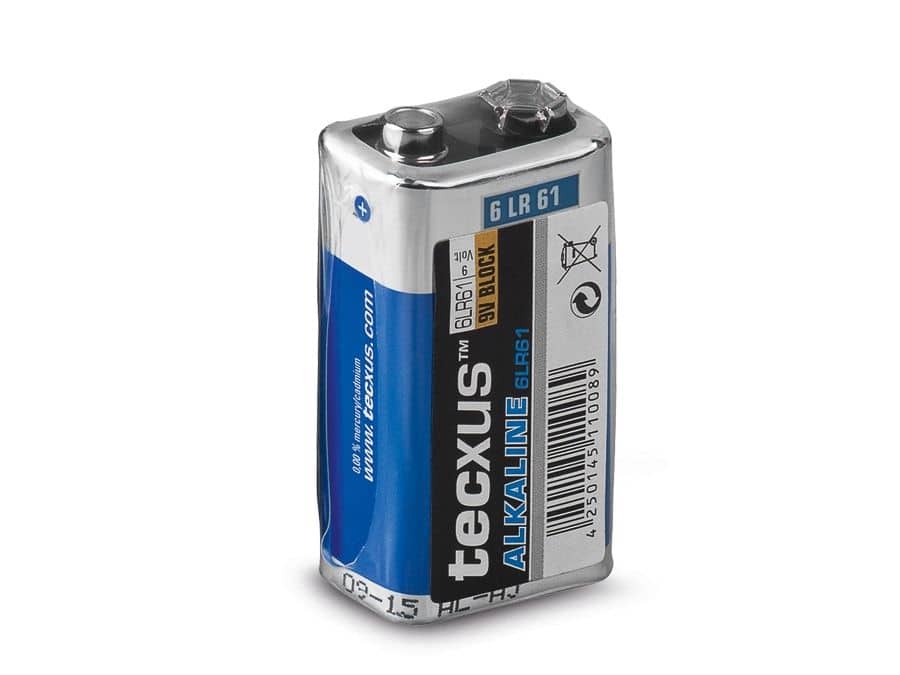 TECXUS 9V-Block-Batterie Alkaline von Tecxus