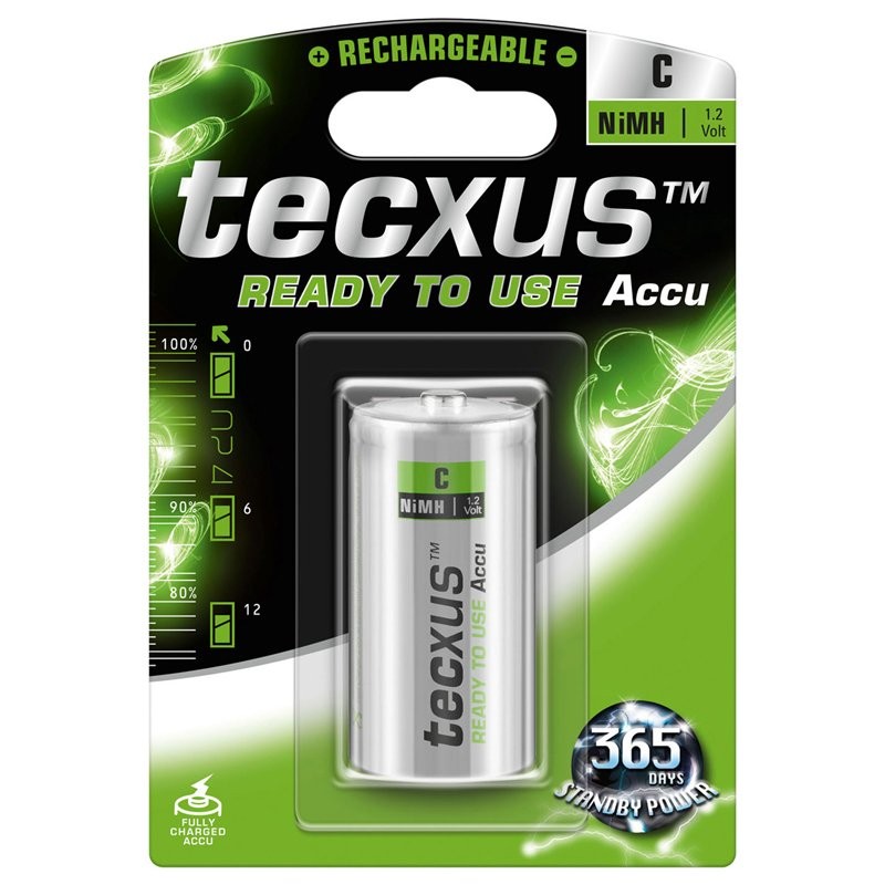 Tecxus NiMH Akku Baby 1,2 Volt 4500mAh Ready to use 1 Stück Tecxus NiMH Akku Baby 1,2 Volt 4500mAh Ready to use 1 Stück von Tecxus