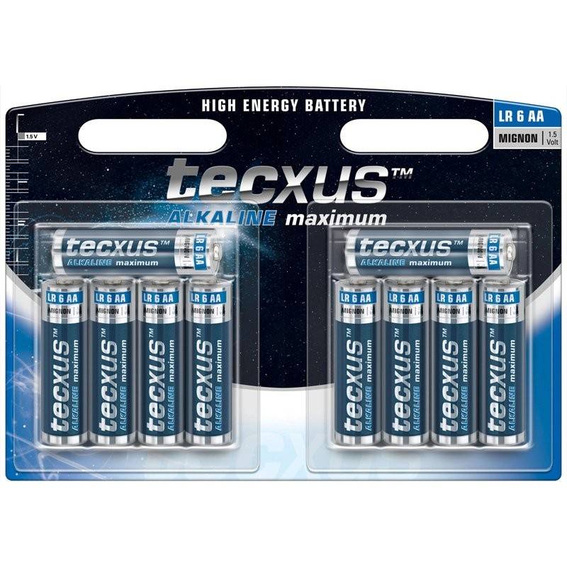 tecxus Alkaline Mignon, AA, LR6 Batterie im 10er Pack von Tecxus