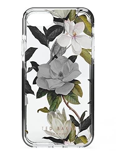 Ted Baker Opal, Schutzhülle für iPhone SE 2020, 2. Generation, iPhone 8 und iPhone 7, 11,9 cm, transparente Rückseite, 83106, Blumenmuster von Ted Baker