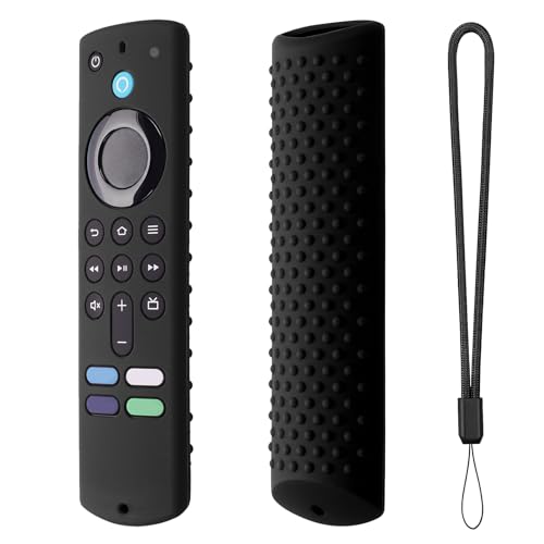 Tedious Silikon Hülle für Fire-TV-Stick 4K All-New | Stoßfeste Fernbedienungs Schutzhülle mit Trageband | Kratzfeste Schutzhülle für Fernbedienungszubehör für Fire-TV-Stick 4K von Tedious