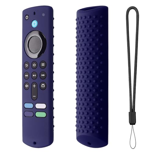 Tedious Silikon Hülle für Fire-TV-Stick 4K All-New | Stoßfeste Fernbedienungs Schutzhülle mit Trageband | Kratzfeste Schutzhülle für Fernbedienungszubehör für -Stick 4K von Tedious