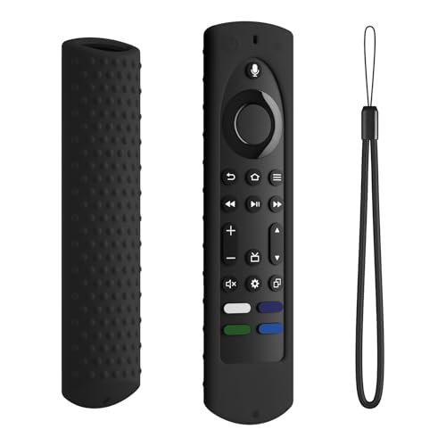 Tedious Silikon Hülle für Fire-TV-Stick 4K Max 2023 | Stoßfeste Fernbedienungs-Schutzhülle mit Trageband | Kratzfeste Schutzhülle für Fernbedienungszubehör für Fire-TV-Stick 4K Max 2023 von Tedious