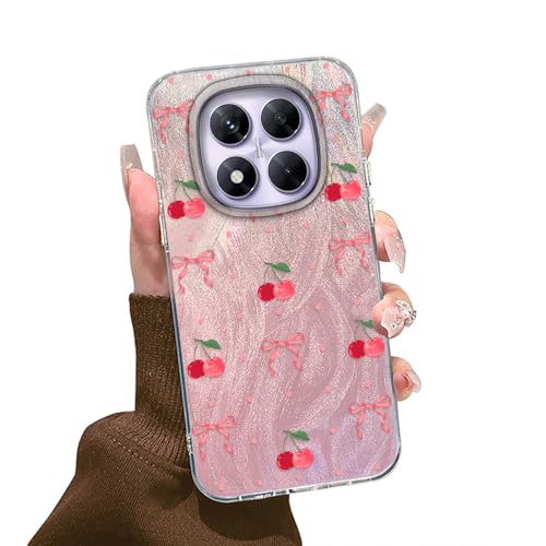 Tedyhulle Hülle für Xiaomi Redmi Note 14 Pro 4G/ 5G / Poco X7 5G Handyhülle mit Nette Rosa Kirsche Aesthetic Muster, Dünne Schutzhülle Stoßfest Kratzfest Weich TPU Bumper Hard Handytasche Case Tedyhulle Hülle für Xiaomi Redmi Note 14 Pro 4G/ 5G / Poco X7 5G Handyhülle mit Nette Rosa Kirsche Aesthetic Muster, Dünne Schutzhülle Stoßfest Kratzfest Weich TPU Bumper Hard Handytasche Case von Tedyhulle