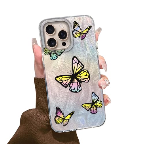 Tedyhulle Hülle für iPhone 15 Pro Max Handyhülle mit Bunter Schmetterling Muster Aesthetic, Bunt Dünne Schutzhülle Stoßfest Kratzfest Handytasche Cover Case Tedyhulle Hülle für iPhone 15 Pro Max Handyhülle mit Bunter Schmetterling Muster Aesthetic, Bunt Dünne Schutzhülle Stoßfest Kratzfest Handytasche Cover Case von Tedyhulle