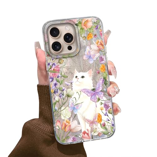 Tedyhulle Hülle für iPhone 15 Pro Max Handyhülle mit Cartoon Süß Katze Aesthetic Muster, Dünne Schutzhülle Stoßfest Kratzfest Weich TPU Bumper Hard Cover Case für Frauen Mädchen Tedyhulle Hülle für iPhone 15 Pro Max Handyhülle mit Cartoon Süß Katze Aesthetic Muster, Dünne Schutzhülle Stoßfest Kratzfest Weich TPU Bumper Hard Cover Case für Frauen Mädchen von Tedyhulle