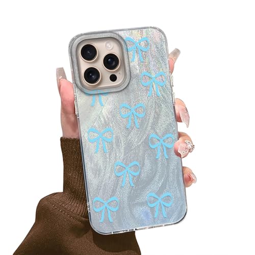 Tedyhulle Hülle für iPhone 15 Pro Max Handyhülle mit Nette Blau Band Fliege Aesthetic Muster, Dünne Schutzhülle Stoßfest Kratzfest Weich Silikon TPU Bumper Hard Handytasche Cover Case Tedyhulle Hülle für iPhone 15 Pro Max Handyhülle mit Nette Blau Band Fliege Aesthetic Muster, Dünne Schutzhülle Stoßfest Kratzfest Weich Silikon TPU Bumper Hard Handytasche Cover Case von Tedyhulle