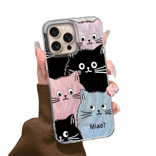 Tedyhulle Hülle für iPhone 15 Pro Max Handyhülle mit Niedliche Farbe Katze Aesthetic Muster, Bunt Dünne Schutzhülle Stoßfest Kratzfest Handytasche Cover Case Tedyhulle Hülle für iPhone 15 Pro Max Handyhülle mit Niedliche Farbe Katze Aesthetic Muster, Bunt Dünne Schutzhülle Stoßfest Kratzfest Handytasche Cover Case von Tedyhulle