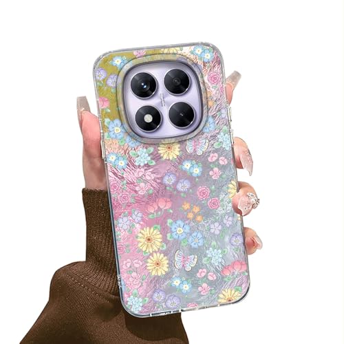 Tedyhulle für Redmi Note 14 Pro 4G/ 5G / Poco X7 5G Hülle, Weich TPU Bumper Case mit Blume Motiv, Dünne Handyhülle Stoßfeste Schutzhülle für Frauen Mädchen Ästhetischer Glitzer Glänzend Tedyhulle für Redmi Note 14 Pro 4G/ 5G / Poco X7 5G Hülle, Weich TPU Bumper Case mit Blume Motiv, Dünne Handyhülle Stoßfeste Schutzhülle für Frauen Mädchen Ästhetischer Glitzer Glänzend von Tedyhulle