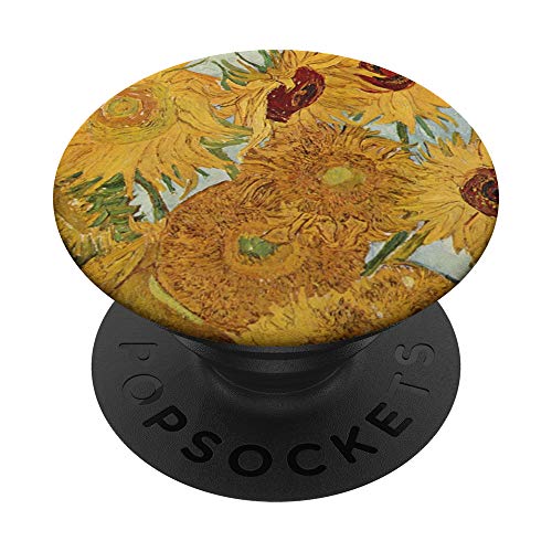 Van Gogh Sunflowers PopSockets PopGrip: Ausziehbarer Sockel und Griff für Handys/Tablets mit Tauschbarem Top von Tee Styley