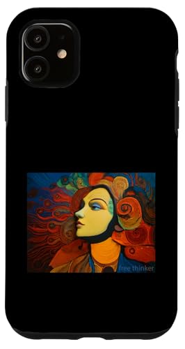Freidenker - bunte Illustration Hülle für iPhone 11 Freidenker - bunte Illustration Hülle für iPhone 11 von Tee4Tu / Cookie Money Design