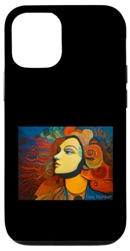 Freidenker - bunte Illustration Hülle für iPhone 12/12 Pro Freidenker - bunte Illustration Hülle für iPhone 12/12 Pro von Tee4Tu / Cookie Money Design
