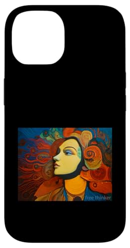 Freidenker - bunte Illustration Hülle für iPhone 14 Freidenker - bunte Illustration Hülle für iPhone 14 von Tee4Tu / Cookie Money Design