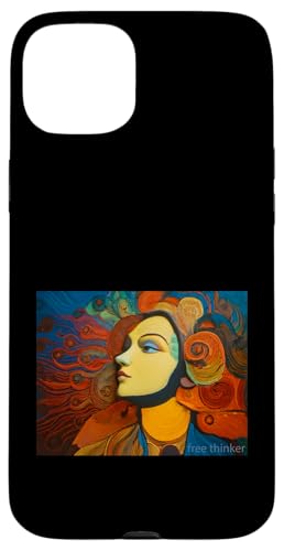 Freidenker - bunte Illustration Hülle für iPhone 15 Plus Freidenker - bunte Illustration Hülle für iPhone 15 Plus von Tee4Tu / Cookie Money Design