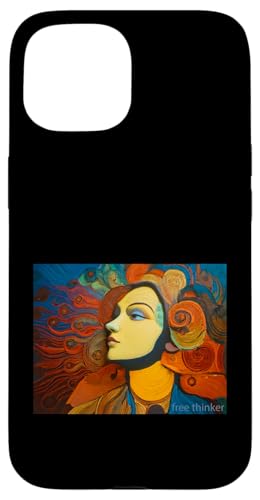 Freidenker - bunte Illustration Hülle für iPhone 15 Freidenker - bunte Illustration Hülle für iPhone 15 von Tee4Tu / Cookie Money Design