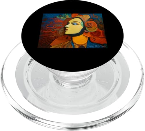 Freidenker - bunte Illustration PopSockets PopGrip für MagSafe von Tee4Tu / Cookie Money Design
