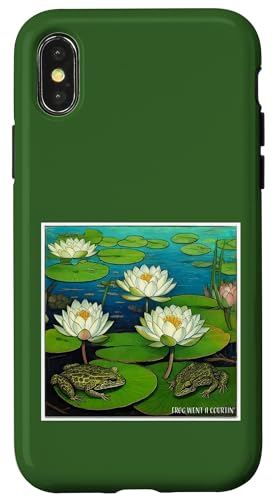 Frosch ging ein Courtin' - hübsch und lustig Hülle für iPhone X/XS von Tee4Tu / Cookie Money Design