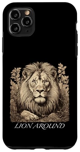 Rund um den Löwen - Löwenillustration Hülle für iPhone 11 Pro Max Rund um den Löwen - Löwenillustration Hülle für iPhone 11 Pro Max von Tee4Tu / Cookie Money Design
