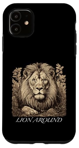 Rund um den Löwen - Löwenillustration Hülle für iPhone 11 Rund um den Löwen - Löwenillustration Hülle für iPhone 11 von Tee4Tu / Cookie Money Design