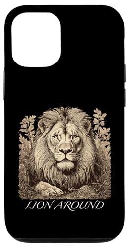 Rund um den Löwen - Löwenillustration Hülle für iPhone 12/12 Pro Rund um den Löwen - Löwenillustration Hülle für iPhone 12/12 Pro von Tee4Tu / Cookie Money Design