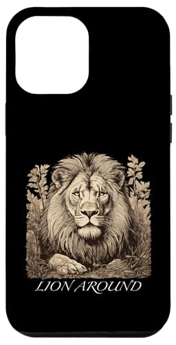 Rund um den Löwen - Löwenillustration Hülle für iPhone 12 Pro Max von Tee4Tu / Cookie Money Design