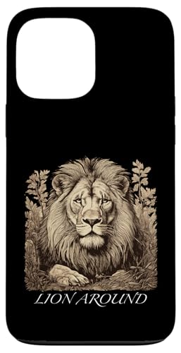 Rund um den Löwen - Löwenillustration Hülle für iPhone 13 Pro Max Rund um den Löwen - Löwenillustration Hülle für iPhone 13 Pro Max von Tee4Tu / Cookie Money Design