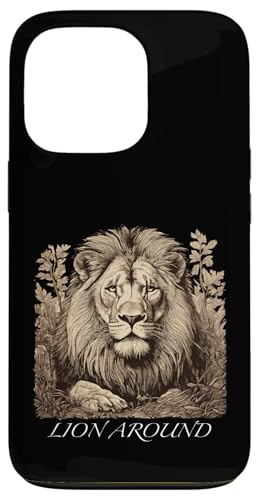 Rund um den Löwen - Löwenillustration Hülle für iPhone 13 Pro Rund um den Löwen - Löwenillustration Hülle für iPhone 13 Pro von Tee4Tu / Cookie Money Design