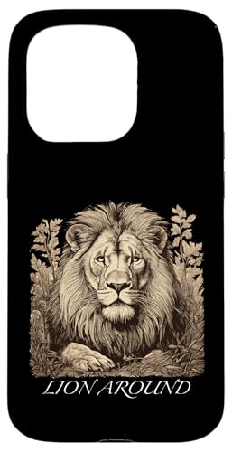 Rund um den Löwen - Löwenillustration Hülle für iPhone 15 Pro Rund um den Löwen - Löwenillustration Hülle für iPhone 15 Pro von Tee4Tu / Cookie Money Design