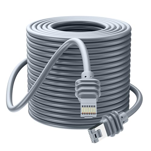 Teeaam Starlink Gen 3 Kabel 40M, wasserdichte Starlink-Kabelverlängerung für Starlink Standard Actuated Gen 3 / Satellite V3, Ersatz-Starlink-Ethernet-Kabel Gen 3 Grau von Teeaam